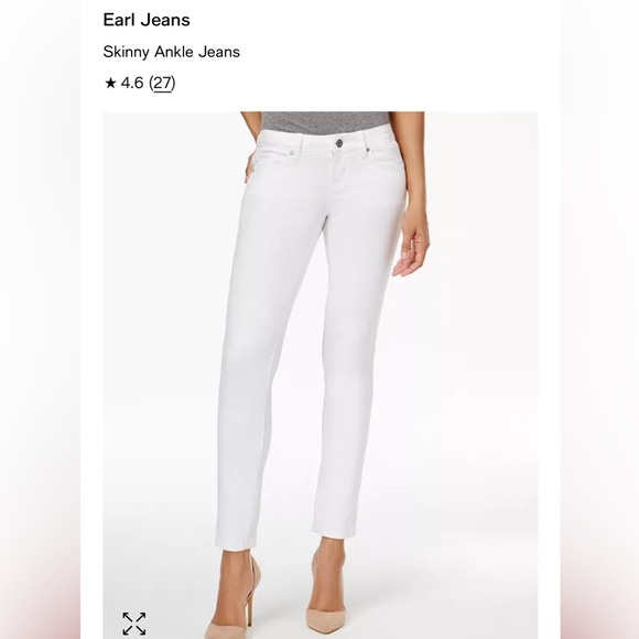 EARL JEANS “skinny ankle” fit Women’s  Burgundy Skinny Jeans size 2 GUC - Picture 15 of 16